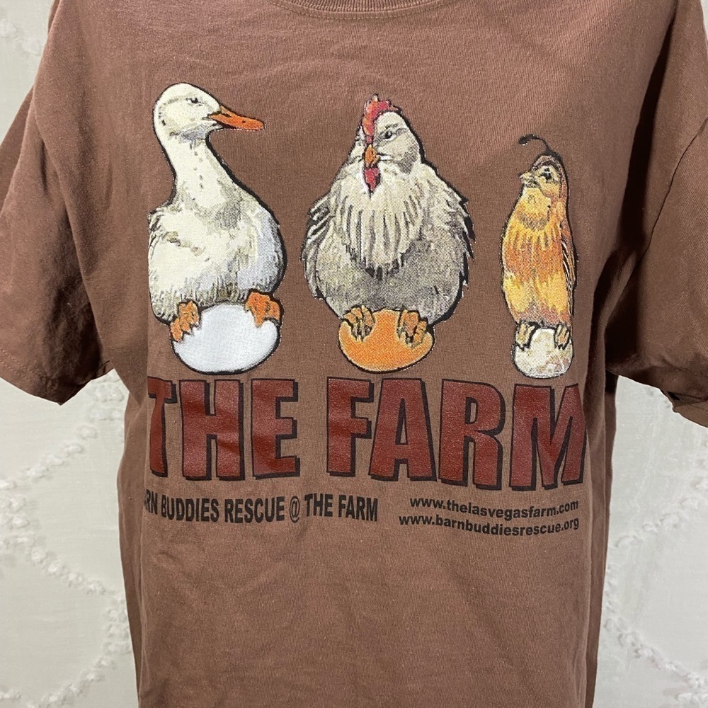 The farm brown t shirt with farm animals - Picture 3 of 7